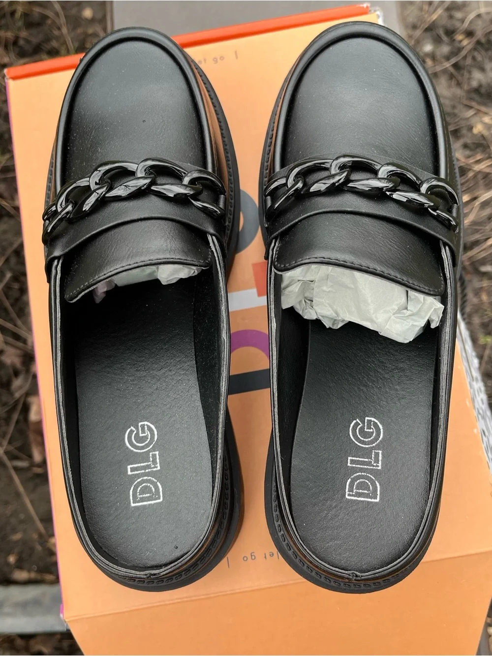 Black Platform Loafers for Women Size US 7 - Picture 7 of 12